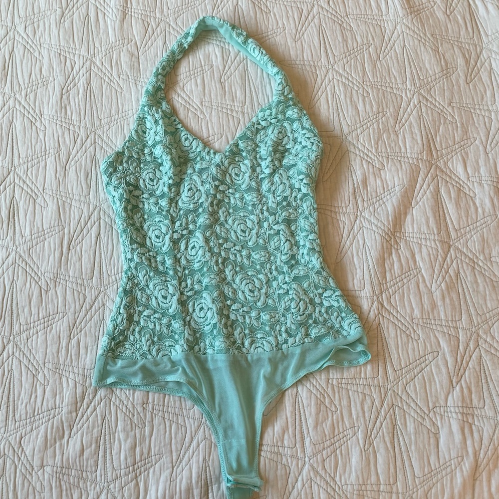 Bebe XS Mint Green Bodysuit size XS extra small